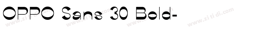 OPPO Sans 30 Bold字体转换